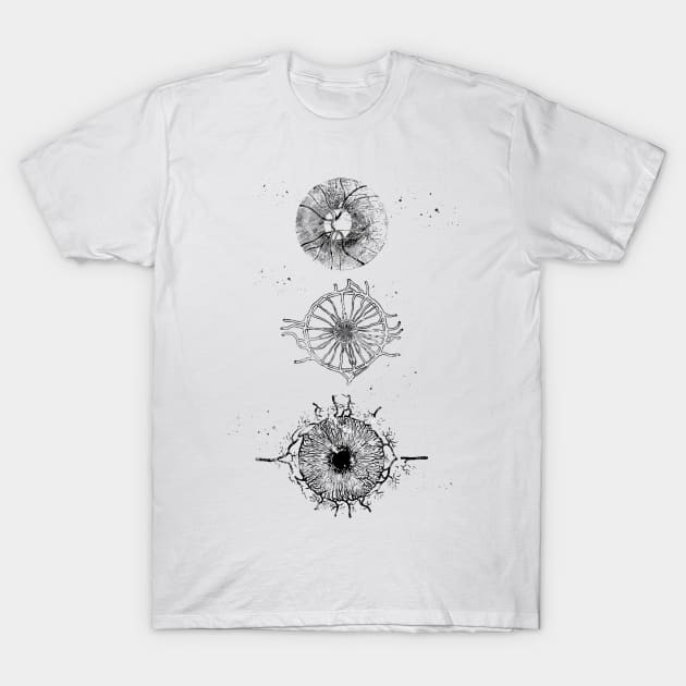 Human eye T-Shirt by erzebeth